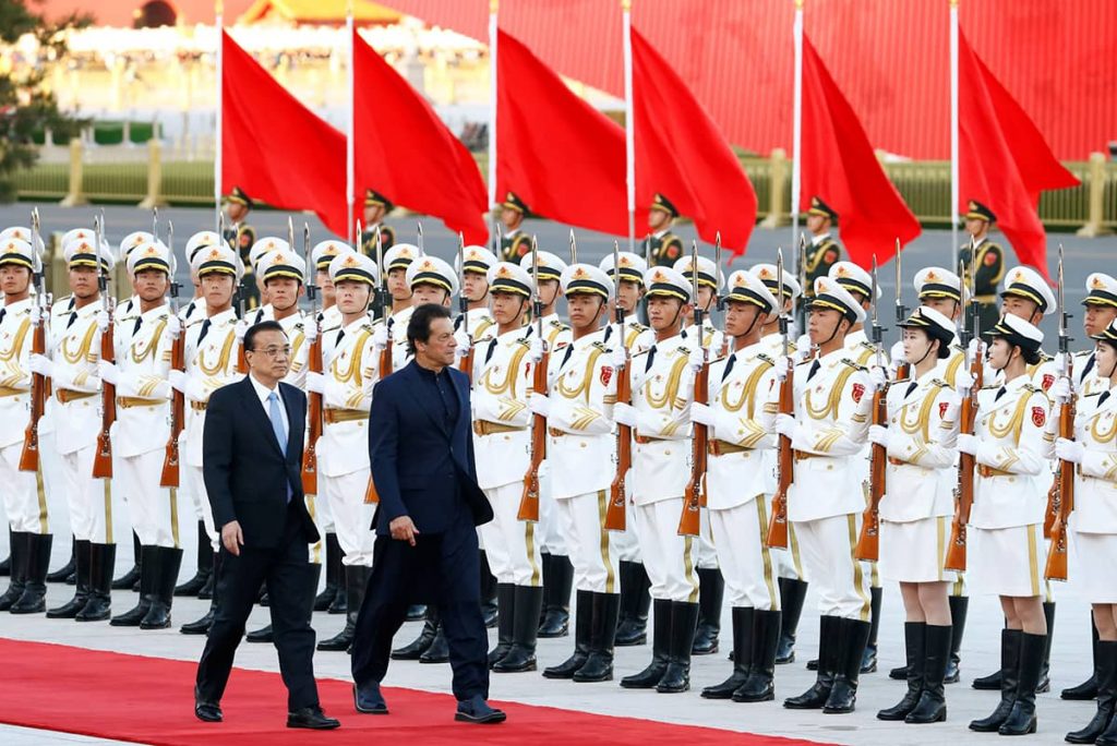 Geoeconomics lives. Pakistan's Imran Khan with Chinese Premier Li Keqiang in Beijing, 2019. Photo credit: REUTERS/Thomas Peter