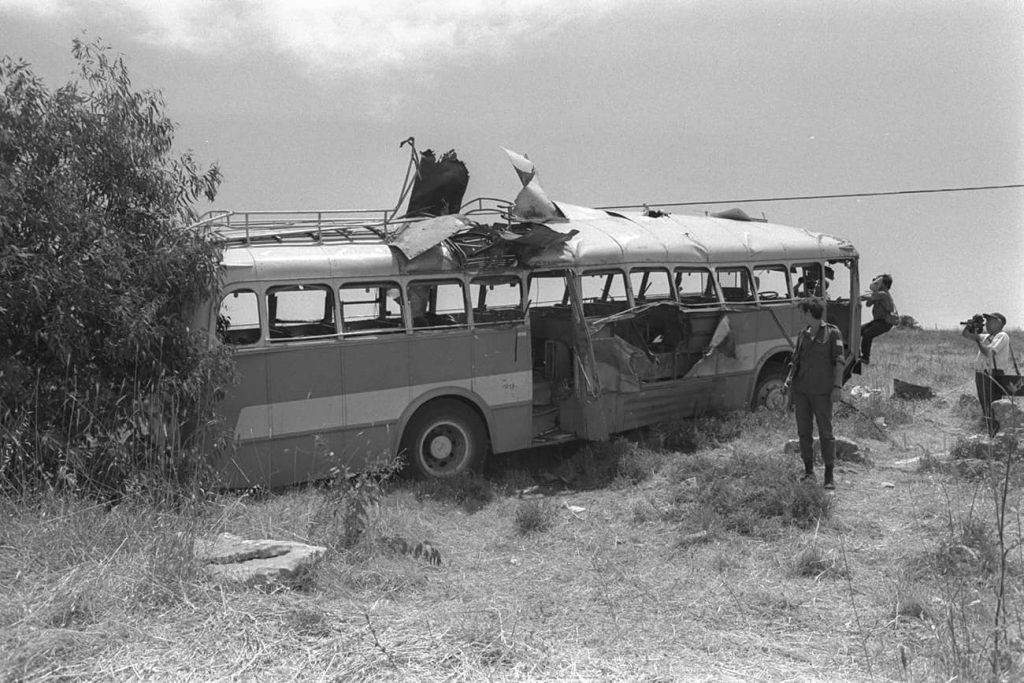 “The good old days” for Jibril’s PFLP-GC. The Avivim school bus massacre in 1970. Photo credit: Moshe Milner/GPO