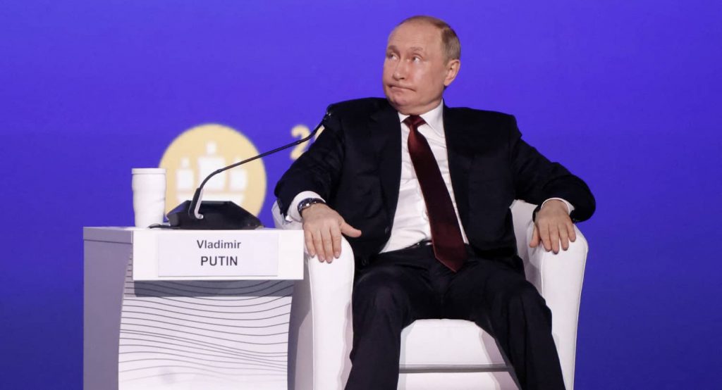 Russian President Vladimir Putin at the St. Petersburg International Economic Forum (SPIEF). Photo credit: REUTERS