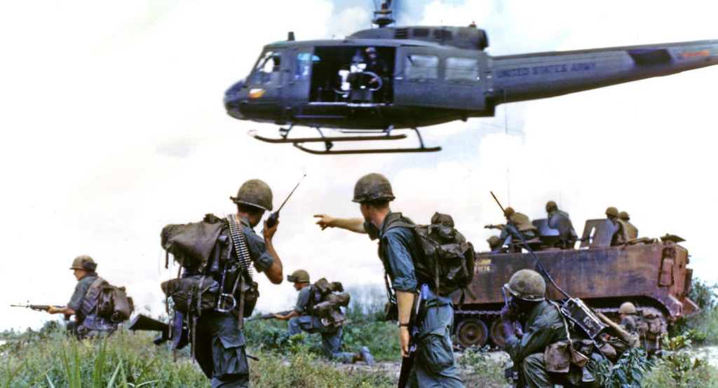 Members of Company "D", Second Batallion, Third Infantry, 199th Light Infantry Brigade, in Long Binh, Vietnam on October 6, 1969. Photo credit: DPA / Picture Alliance via Reuters Connect