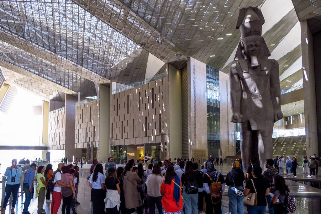 The New Grand Egyptian Museum - Cairo. Photo credit: Balkis Press/ABACA via Reuters Connect