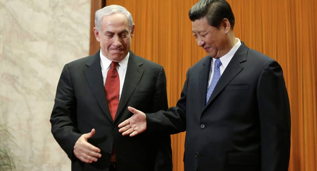China's President Xi Jinping and Israel's Prime Minister Benajmin Netanyahu in Beijing, China, May 2013. Photo credit: REUTERS / Kim Kyung-Hoon
