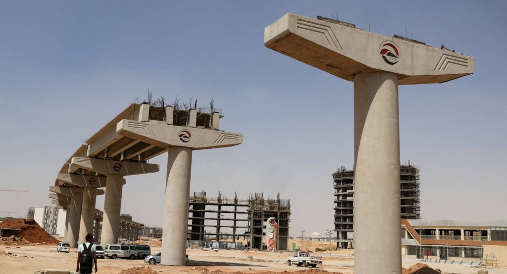 Construction at Egypt’s New Administrative Capital east of Cairo. Photo credit: REUTERS/Amr Abdallah Dalsh