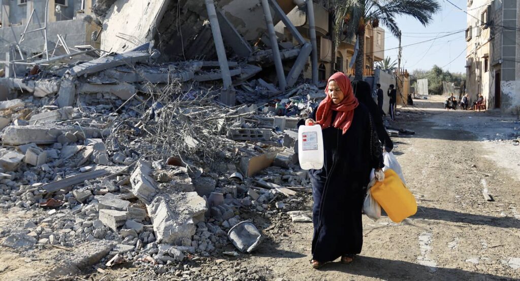 Aftermath of the attack by Hamas gunmen on Kibbutz Beeri, October 2023. Photo credit: REUTERS/Ibraheem Abu Mustafa