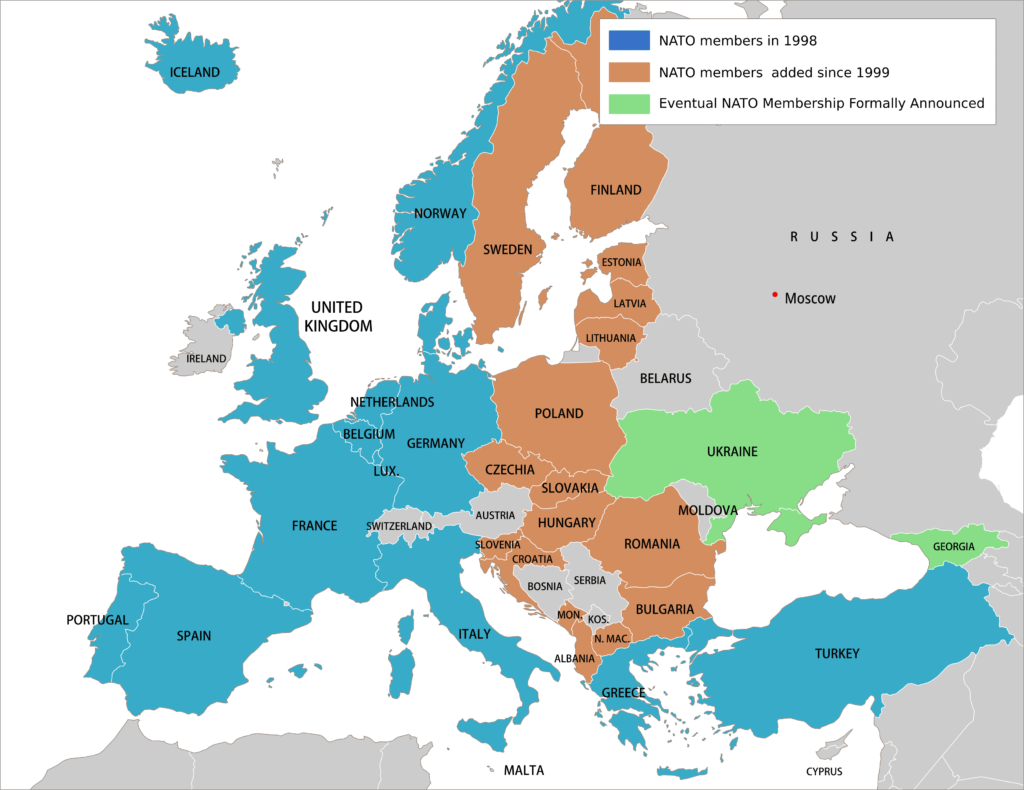 Map Nato expansion