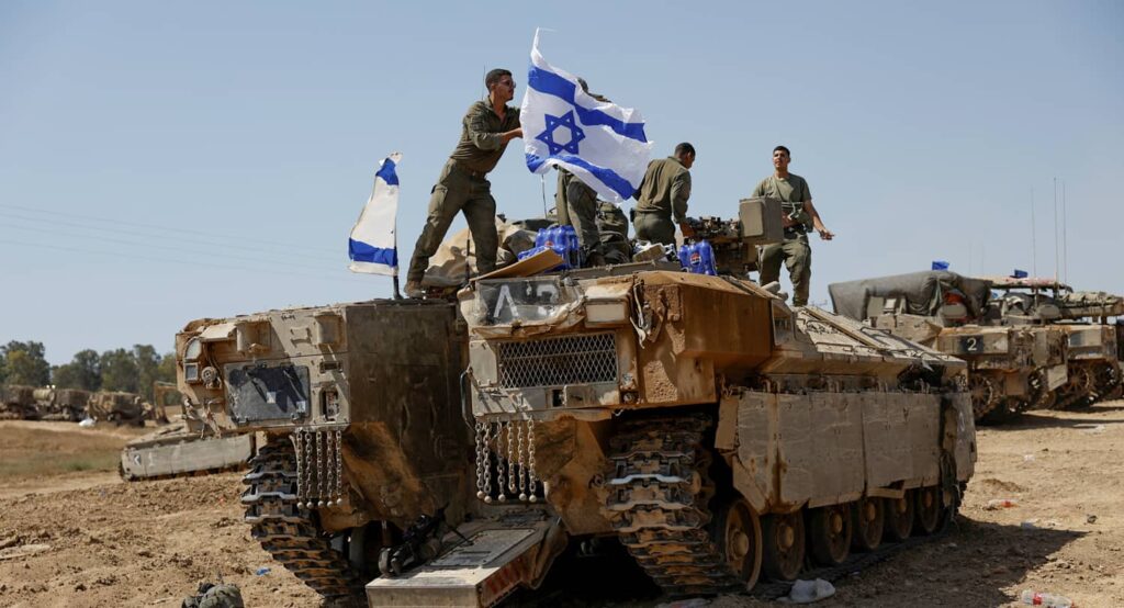 Israeli soldiers near the Gaza border, June 2024 Photo credit: REUTERS/Amir Cohen.