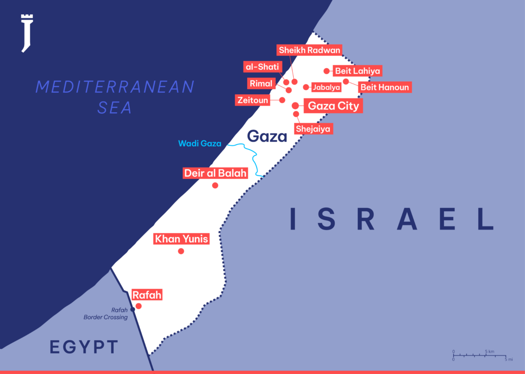 Gaza Map